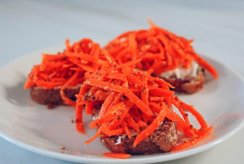 carrot salad sandwich
