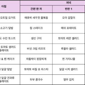 '260705 일주일 식단