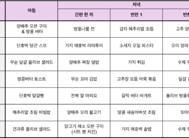 260703 식단표