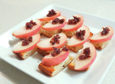 Peach finger food